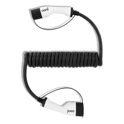 Cord Coiled Type 2 to Type 2 EV Charging Cable