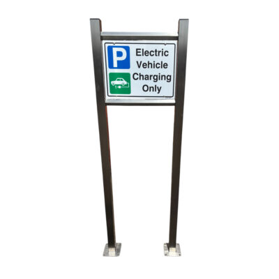 Tall Protection Barrier with Signage - square