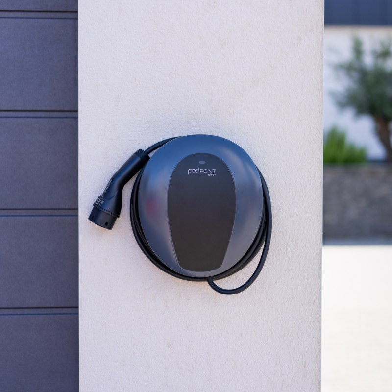 Pod Point 3S 7kw Tethered IN Use